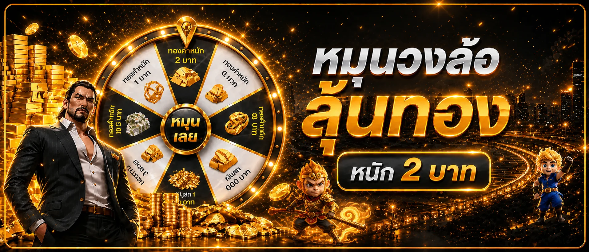 แบนเนอร์วงล้อและข้อมูลเกม IMIHERO
